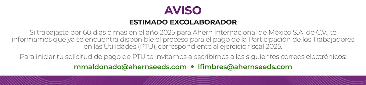 Aviso PTU